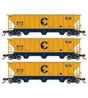 Athearn 27406 N Scale PS 4427 Covered Hopper Chessie System B&O 3 Pack