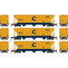 Athearn 27406 N Scale PS 4427 Covered Hopper Chessie System B&O 3 Pack