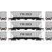 Athearn 27409 N Scale PS 4427 Covered Hopper Frisco SLSF 3 Pack