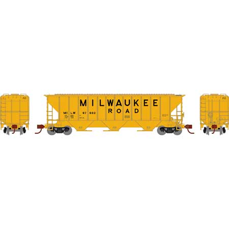 Athearn 27410 N Scale PS 4427 Covered Hopper Milwaukee Road MILW 97602