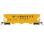 Athearn 27410 N Scale PS 4427 Covered Hopper Milwaukee Road MILW 97602
