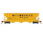 Athearn 27411 N Scale PS 4427 Covered Hopper Milwaukee Road MILW 97611