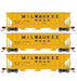 Athearn 27412 N Scale PS 4427 Covered Hopper Milwaukee Road MILW 3 Pack