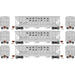 Athearn 27415 N Scale PS 4427 Covered Hopper Northern Pacific NP 3 Pack