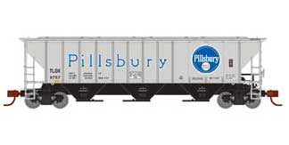 Athearn 27428 N Scale PS 4427 Covered Hopper Pillsbury TDLX 6757