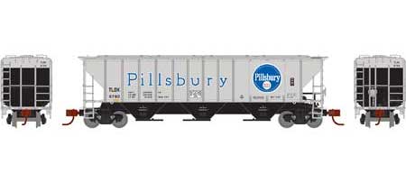 Athearn 27429 N Scale PS 4427 Covered Hopper Pillsbury TDLX 6780