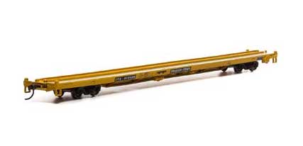 Athearn 27629 HO Scale 85' Flatcar Trailer Train Yellow TTX 473439