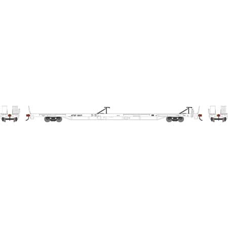 Athearn 27657 HO Scale RTR 85' TOFC Flatcar Santa Fe ATSF 89071