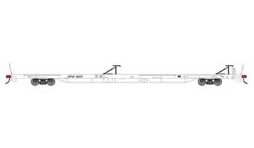 Athearn 27657 HO Scale RTR 85' TOFC Flatcar Santa Fe ATSF 89071