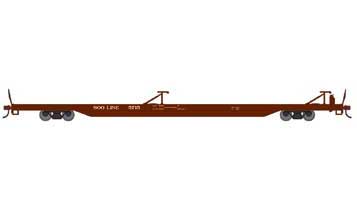 Athearn 27674 HO Scale RTR 85' TOFC Flatcar SOO Line 5715