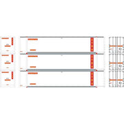 Athearn 27699 HO Scale 48' Container XTRA XCRU #2 3 Pack