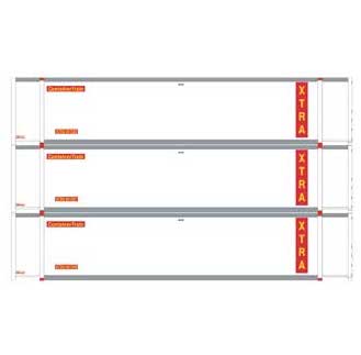 Athearn 27699 HO Scale 48' Container XTRA XCRU #2 3 Pack