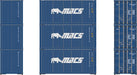 Athearn 27790 HO Scale 20' Intermodal Corrugated Container MACS MOCU 3-Pack #2