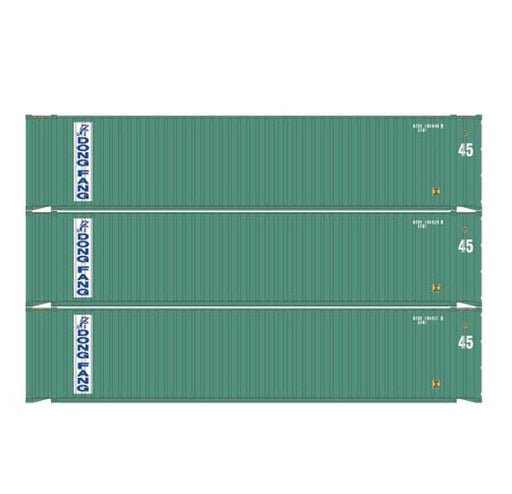 Athearn 28042 HO Scale 45' Container Dong Fang DFSU #1 3 Pack