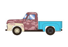 Athearn 28106 HO Scale 1955 Ford F-100 Pickup Truck Well Used