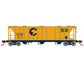 Athearn 28346 N Scale PS-2 2893 Covered Hopper Chessie System B&O 2052