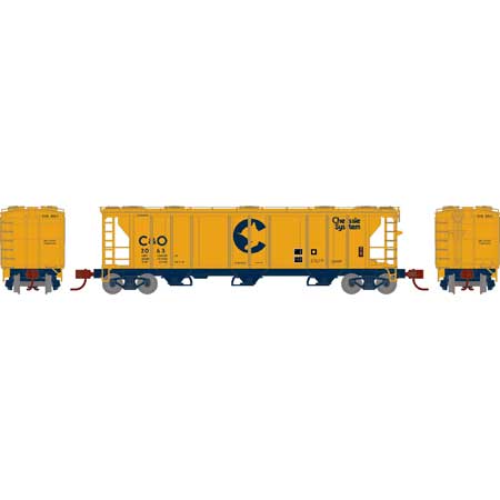 Athearn 28347 N Scale PS-2 2893 Covered Hopper Chessie System B&O 2063