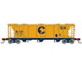 Athearn 28348 N Scale PS-2 2893 Covered Hopper Chessie System C&O 628038