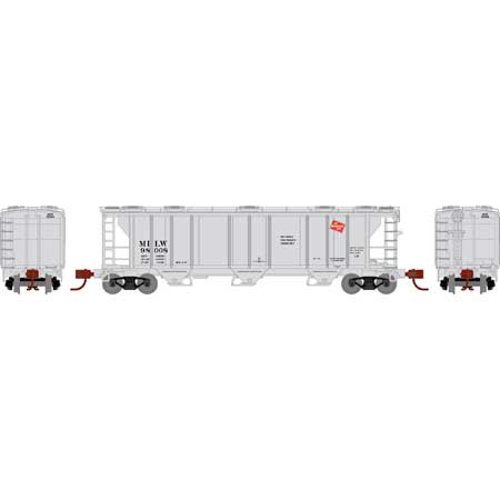 Athearn 28355 N Scale PS-2 2893 Covered Hopper Milwaukee Road MILW 98008