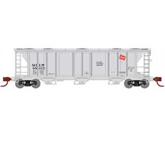 Athearn 28356 N Scale PS-2 2893 Covered Hopper Milwaukee Road MILW 98022
