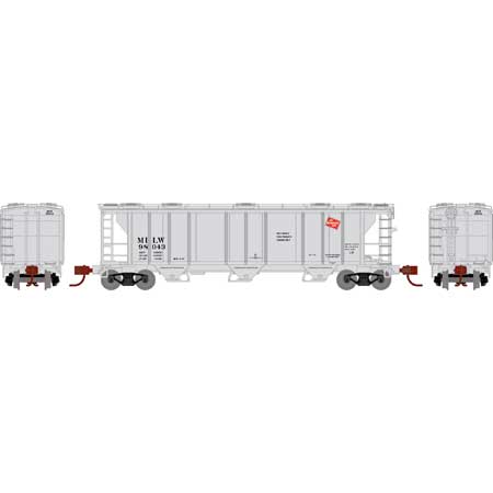 Athearn 28357 N Scale PS-2 2893 Covered Hopper Milwaukee Road MILW 98043