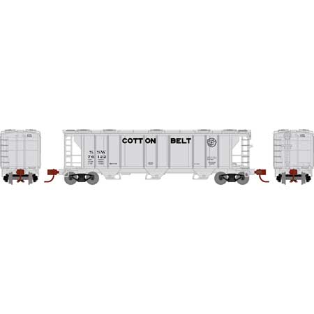 Athearn 28363 N Scale PS-2 2893 Covered Hopper Cotton Belt SSW 76122