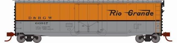 Athearn 2837 N Scale 50' PS-1 Plug Door Boxcar Rio Grande D&RGW 60917
