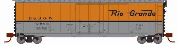 Athearn 2838 N Scale 50' PS-1 Plug Door Boxcar Rio Grande D&RGW 60937