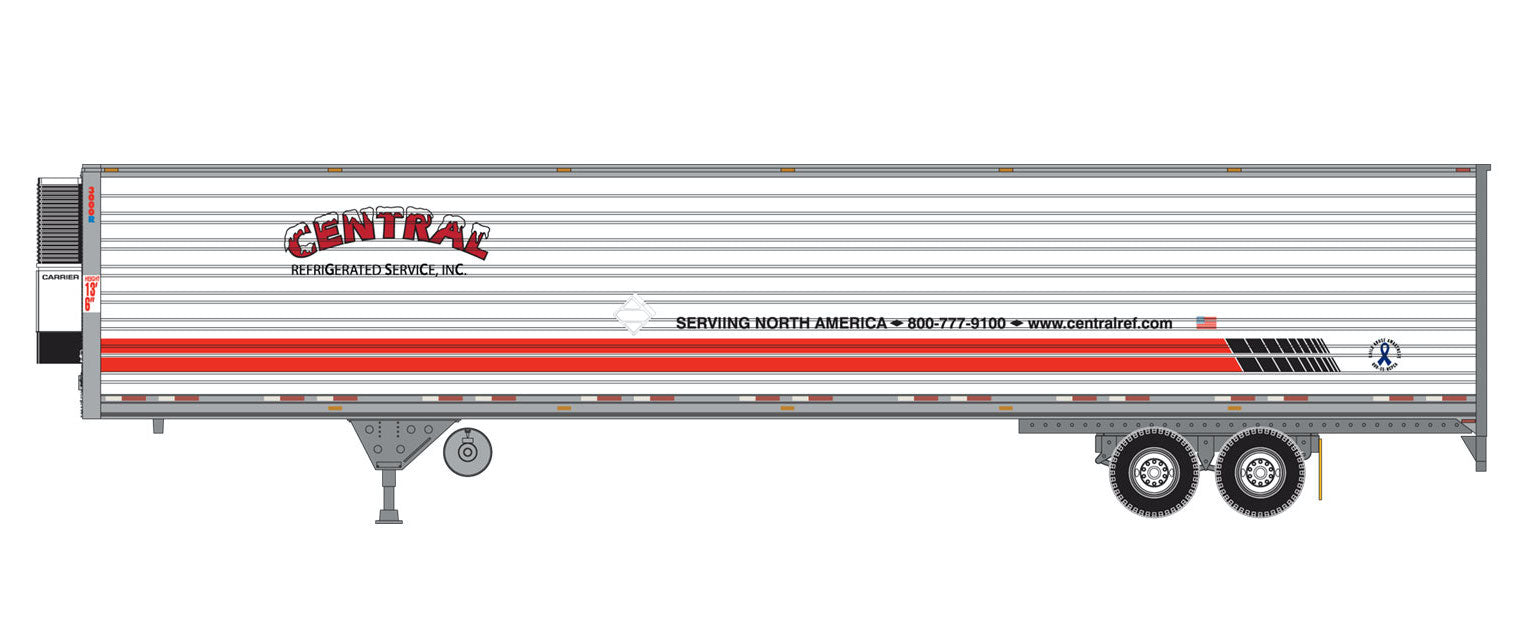 Athearn 28467 HO Scale 53' Reefer Trailer Central #1