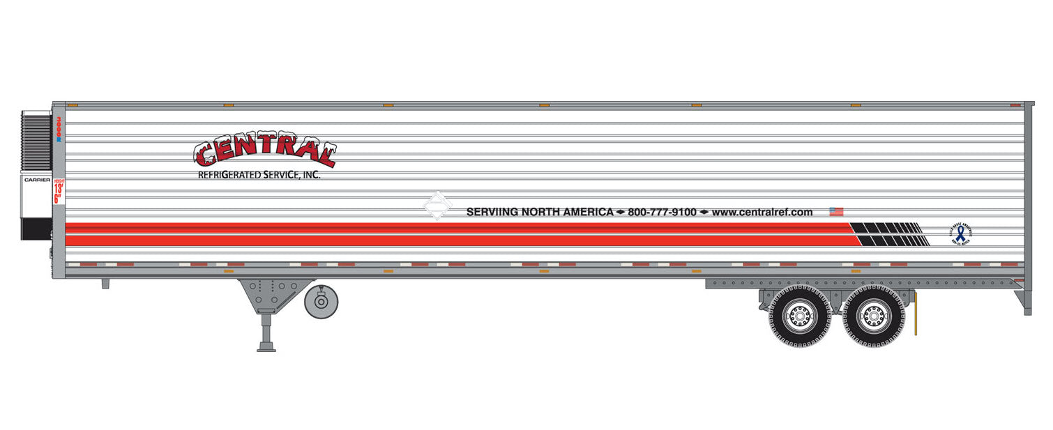 Athearn 28468 HO Scale 53' Reefer Trailer Central #2