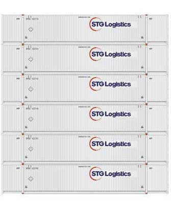 Athearn 28520 HO Scale 53' CIMC Intermodal Container STG Logistics XPOU 6 Pack #2