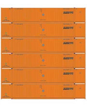 Athearn 28524 HO Scale 53' CIMC Intermodal Container Schneider SNLU 6 Pack #2