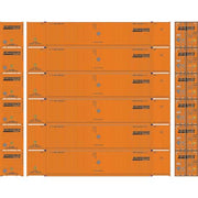 Athearn 28524 HO Scale 53' CIMC Intermodal Container Schneider SNLU 6 Pack #2