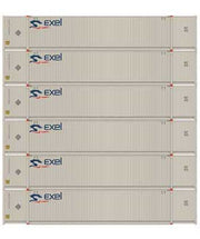 Athearn 28525 HO Scale 53' CIMC Intermodal Container Exel EXLU 6 Pack #1