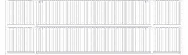 Athearn 28538 HO Scale 60' Intermodal Container Undecorated Kit 2 Pack