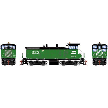 Athearn 28667 HO Scale EMD SW1500 Burlington Northern BN 322
