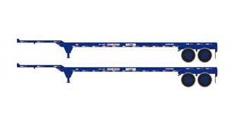 Athearn 28838 HO Scale 45' Container Chassis NYK 2 Pack