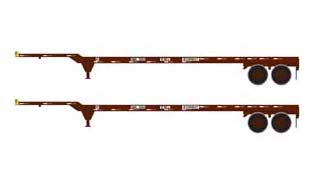 Athearn 28840 HO Scale 45' Container Chassis Crowley 2 Pack