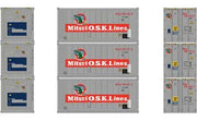 Athearn 28851 HO Scale 20' Intermodal Reefer Container 3-Pack MOLU