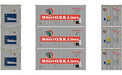 Athearn 28851 HO Scale 20' Intermodal Reefer Container 3-Pack MOLU
