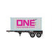 Athearn 28891 HO Scale 20' Intermodal Chassis with Ocean Network Express ONE Reefer Container