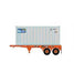 Athearn 28893 HO Scale 20' Intermodal Chassis with Beacon Reefer Container