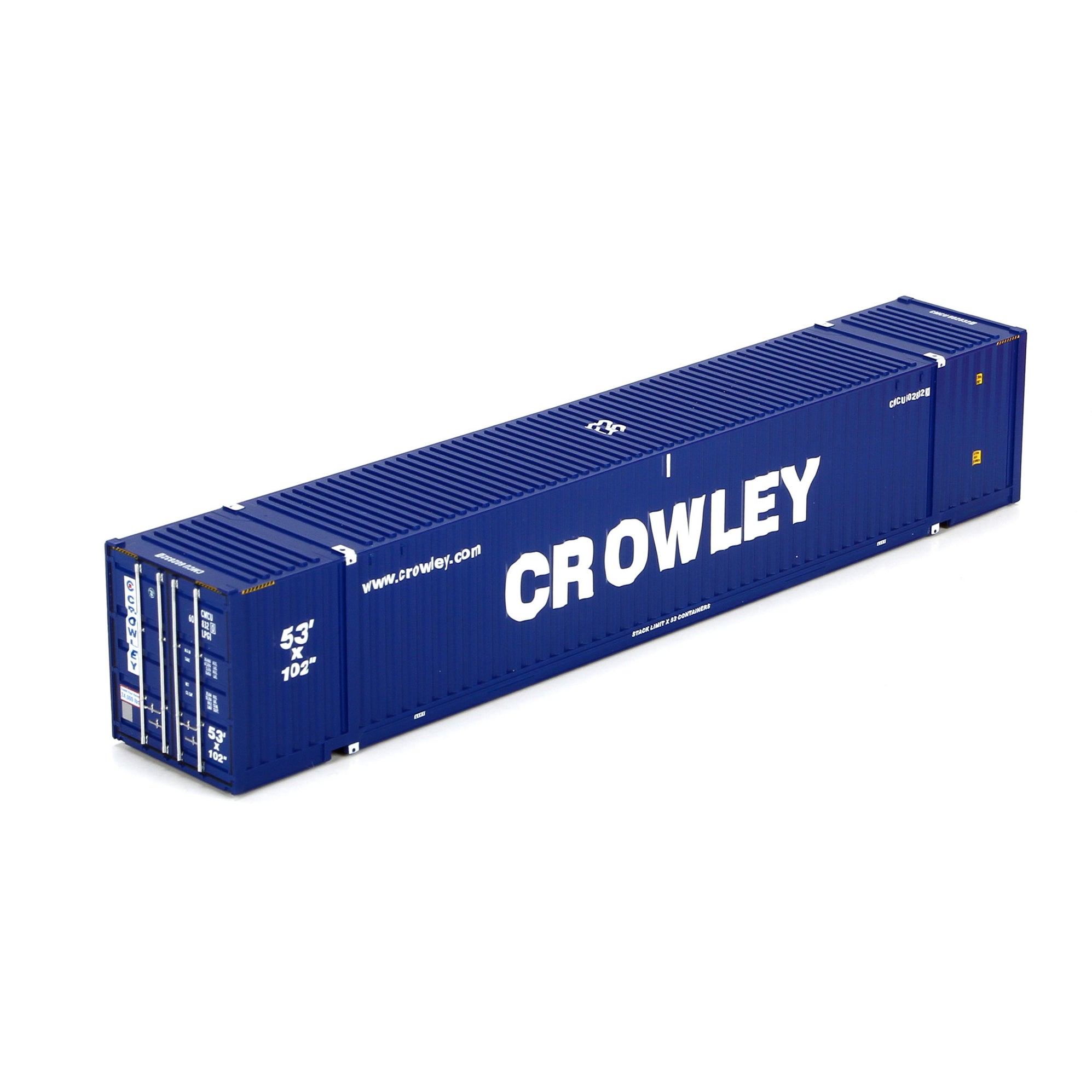 Athearn 28994 HO Scale 53' Jindo Intermodal Container Crowley CMCU 3-P ...