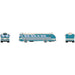Athearn 29071 HO Scale Intercity Bus - Teal and Cream