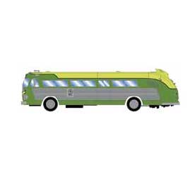 Athearn 29077 HO Scale Intercity Bus - Fred Harvey Bus Line