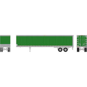 Athearn 29080 HO Scale 45' Smooth Side Trailer Owner Operator Green