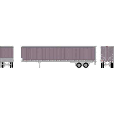 Athearn 29083 HO Scale 45' Smooth Side Trailer Owner Operator Metallic Purple