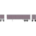 Athearn 29083 HO Scale 45' Smooth Side Trailer Owner Operator Metallic Purple