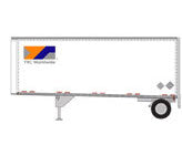 Athearn 29199 HO Scale 28' Wedge Trailers and Dolly YRC