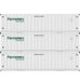 Athearn 29365 HO Scale 53' Jindo Intermodal Container Ferromex FXEU 3-Pack #1